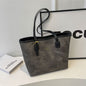 Women Pu Leather Tote Bag Large Capacity Shoulder Bag Handbag