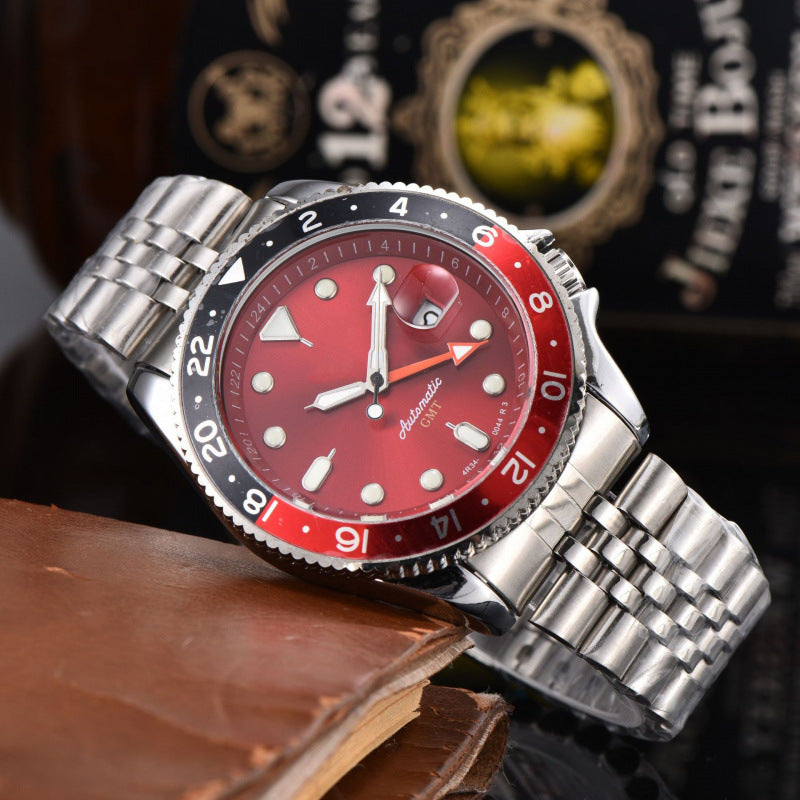 Business Quartz Watch with Interchangeable Straps
