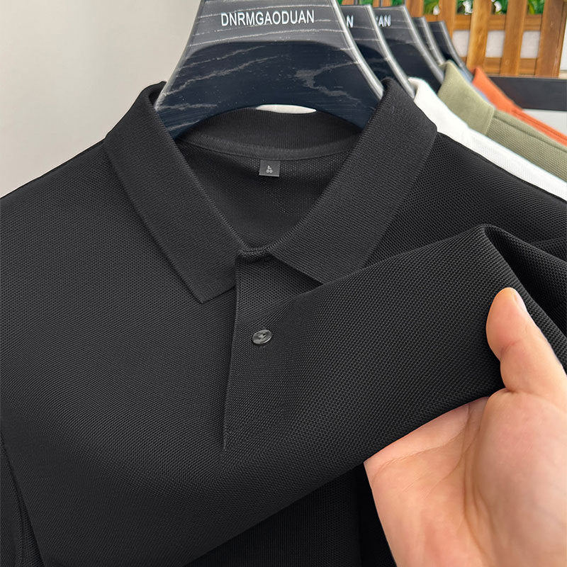Mens Cotton Polo Shirt Short Sleeve Casual Top