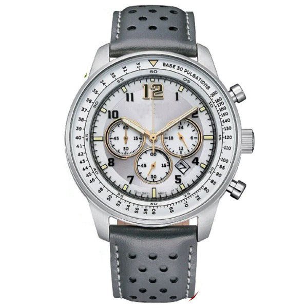 Men's Casual Quartz Watch with Calendar and Luminous Dial