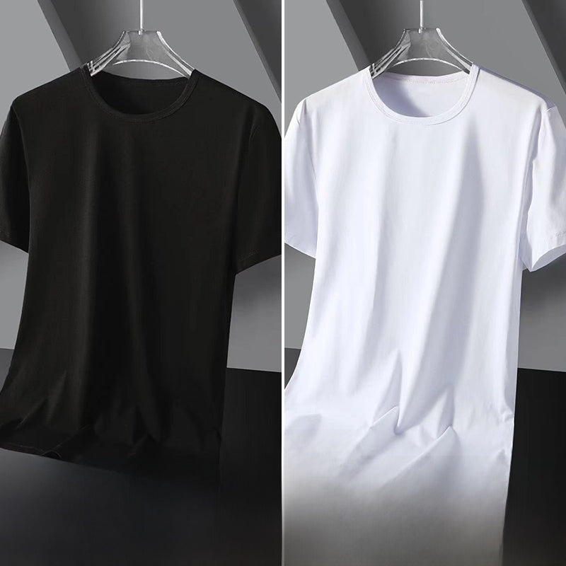 Solid color quick-drying short sleeves