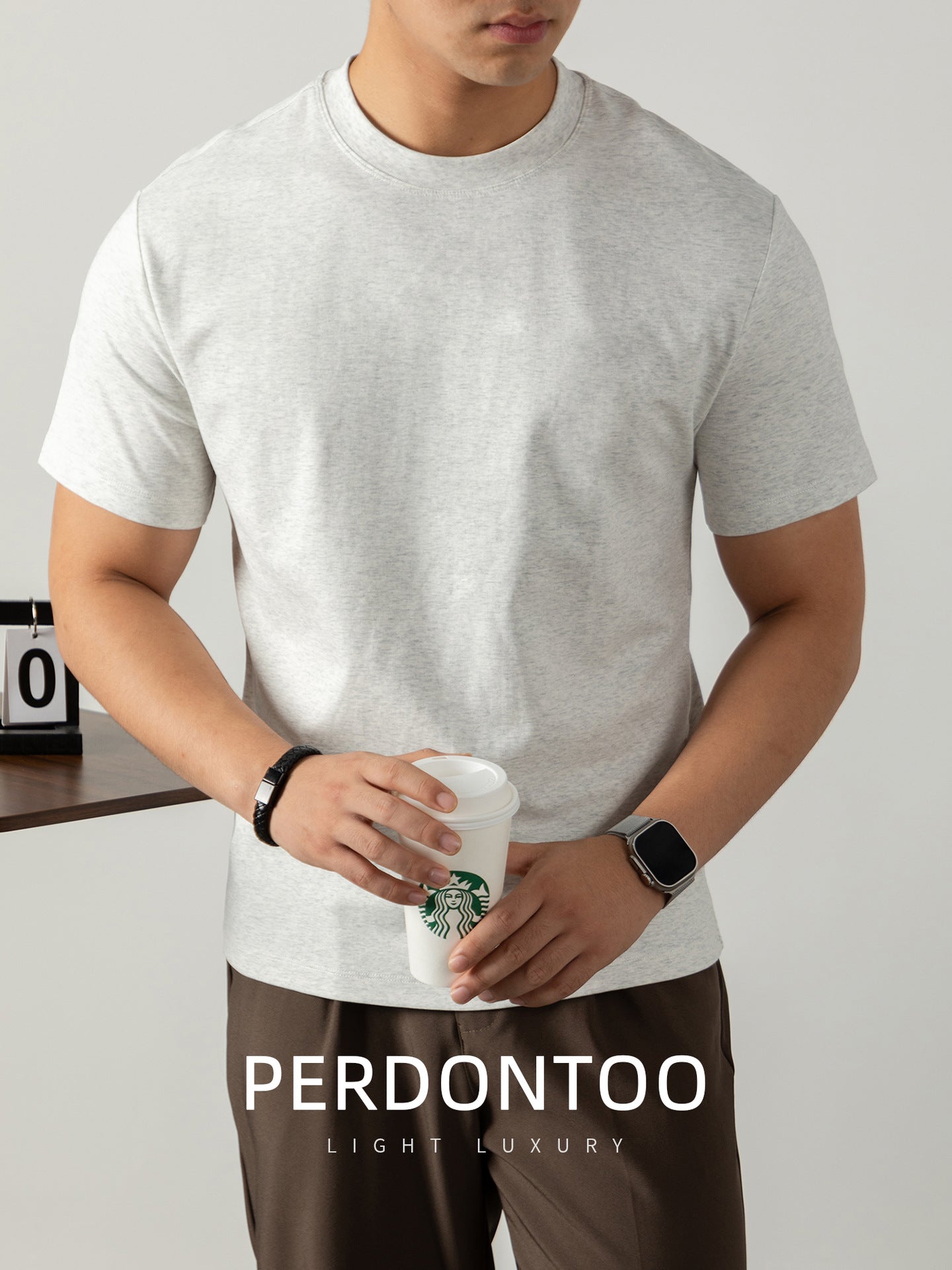 Men's Cool-Feeling Cotton Short Sleeve T-Shirt