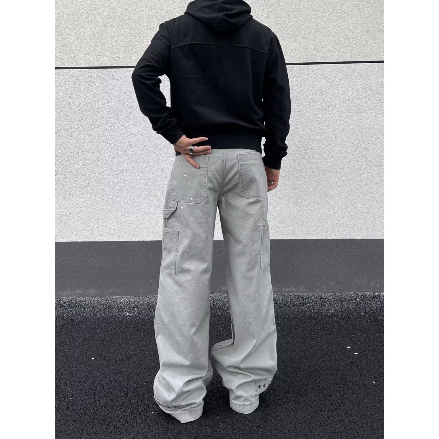 Retro Camouflage Denim Pants