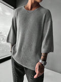 Crew-neck knit sweater