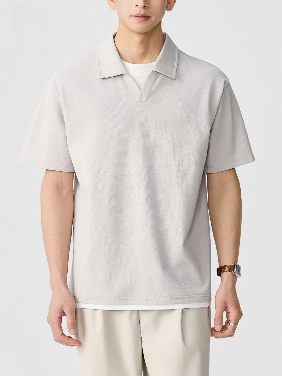 Men's Blend V-Neck Polo Shirt