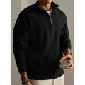 Half-Zip Wool Blend Cardigan Sweater