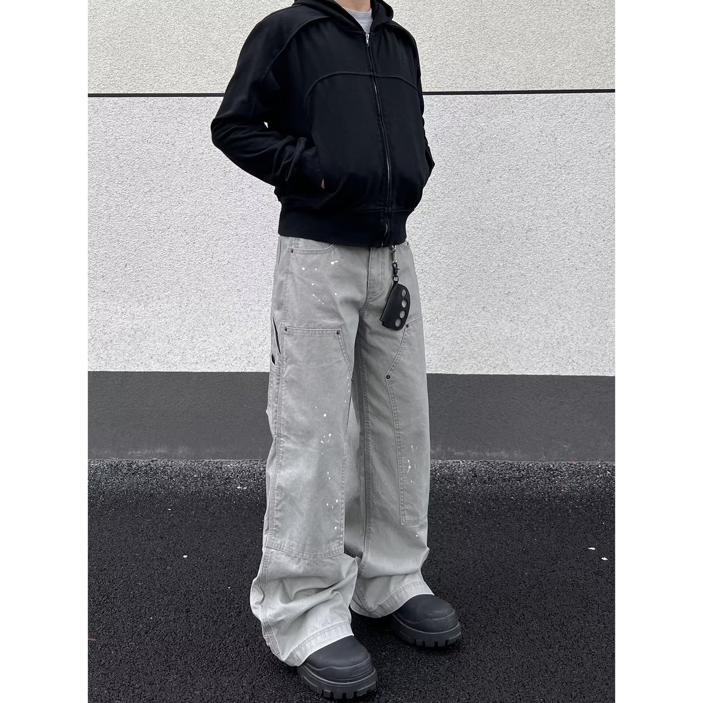 Retro Camouflage Denim Pants