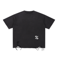 Snow Washed Raw-Hem T-Shirt