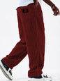 Mens Corduroy Casual Pants with Vertical Stripes