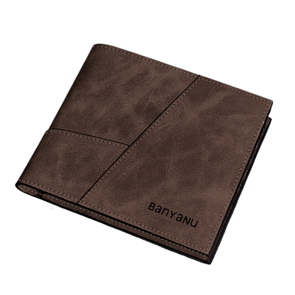 Retro Frosted Cowhide Mens Wallet