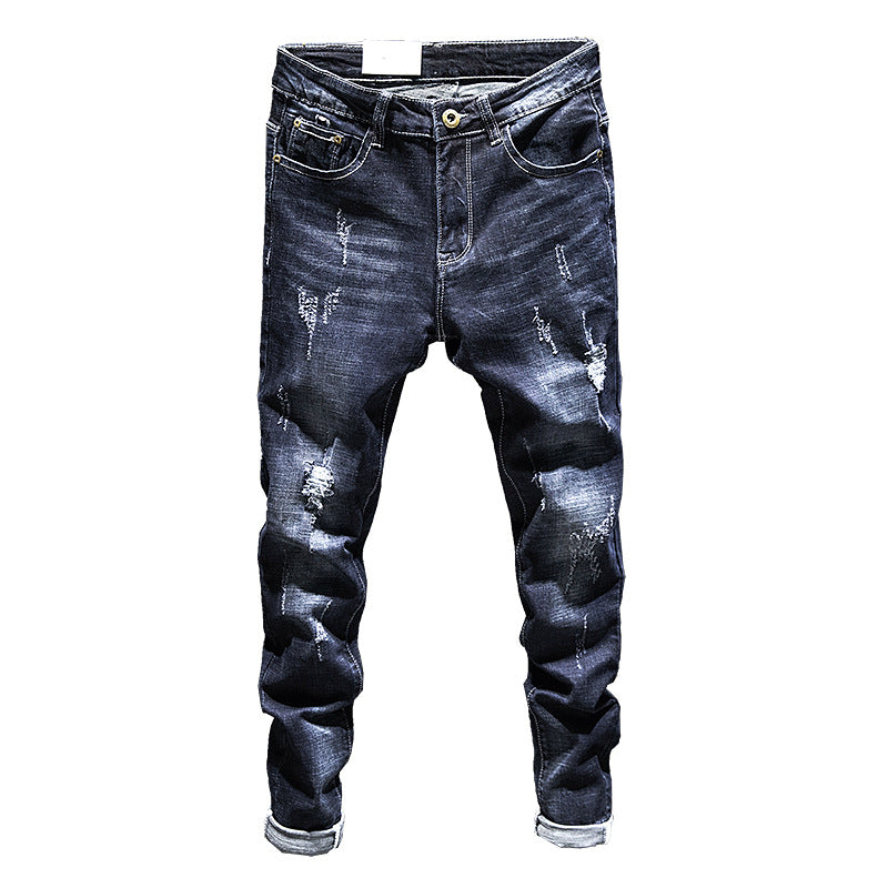Stretch Ripped Slim Fit Jeans