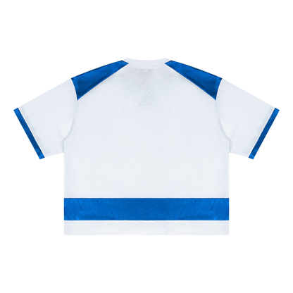 Unisex Raglan Sleeve Mesh Boxy T-Shirt