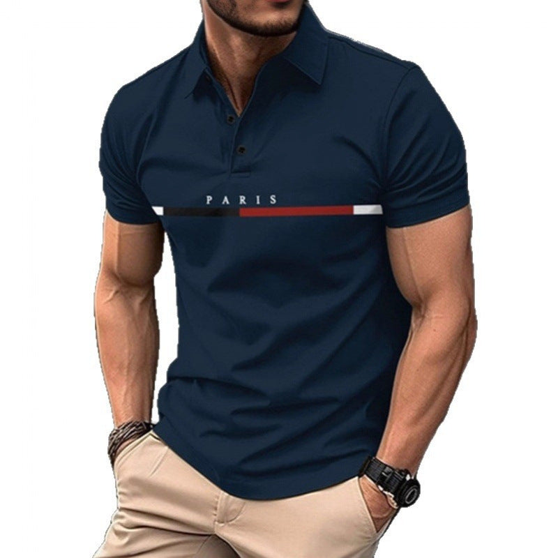 Classic Floral Print Mens Polo Shirt