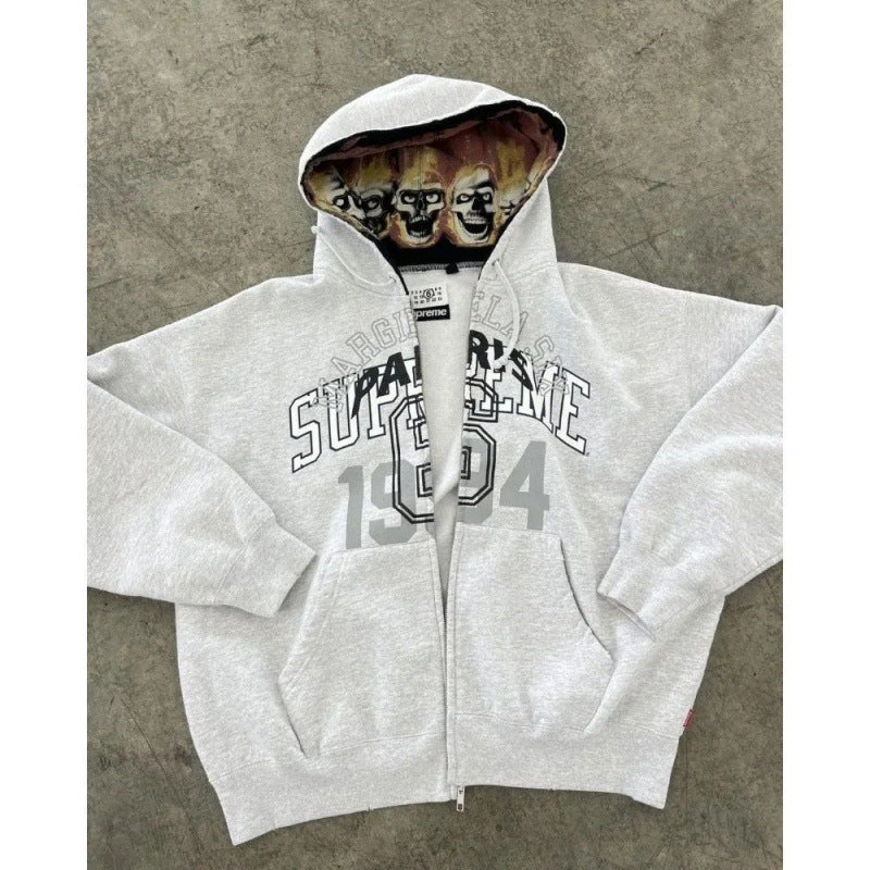 Pullover with jacquard pattern in English