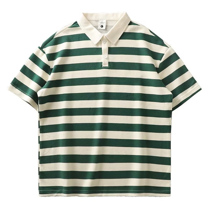 Striped Short Sleeve Polo Shirt