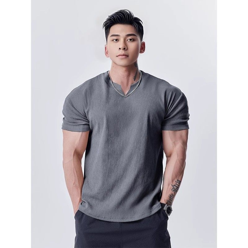 Mens Sport Casual Short Sleeve T-Shirt