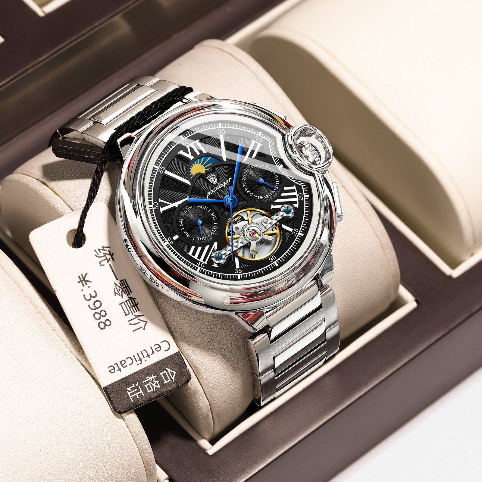 Swiss Style Multifunction Mechanical Watch