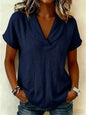 Summer knitted short-sleeve