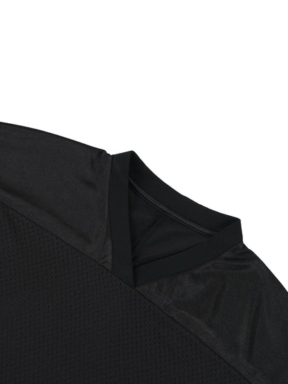 Oversized Mesh V-Neck Soccer Jersey