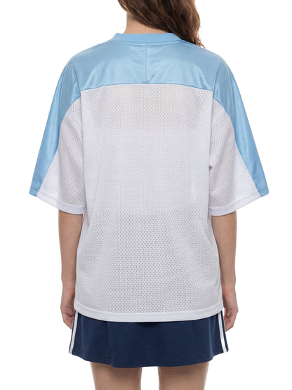 Oversized Mesh V-Neck Soccer Jersey