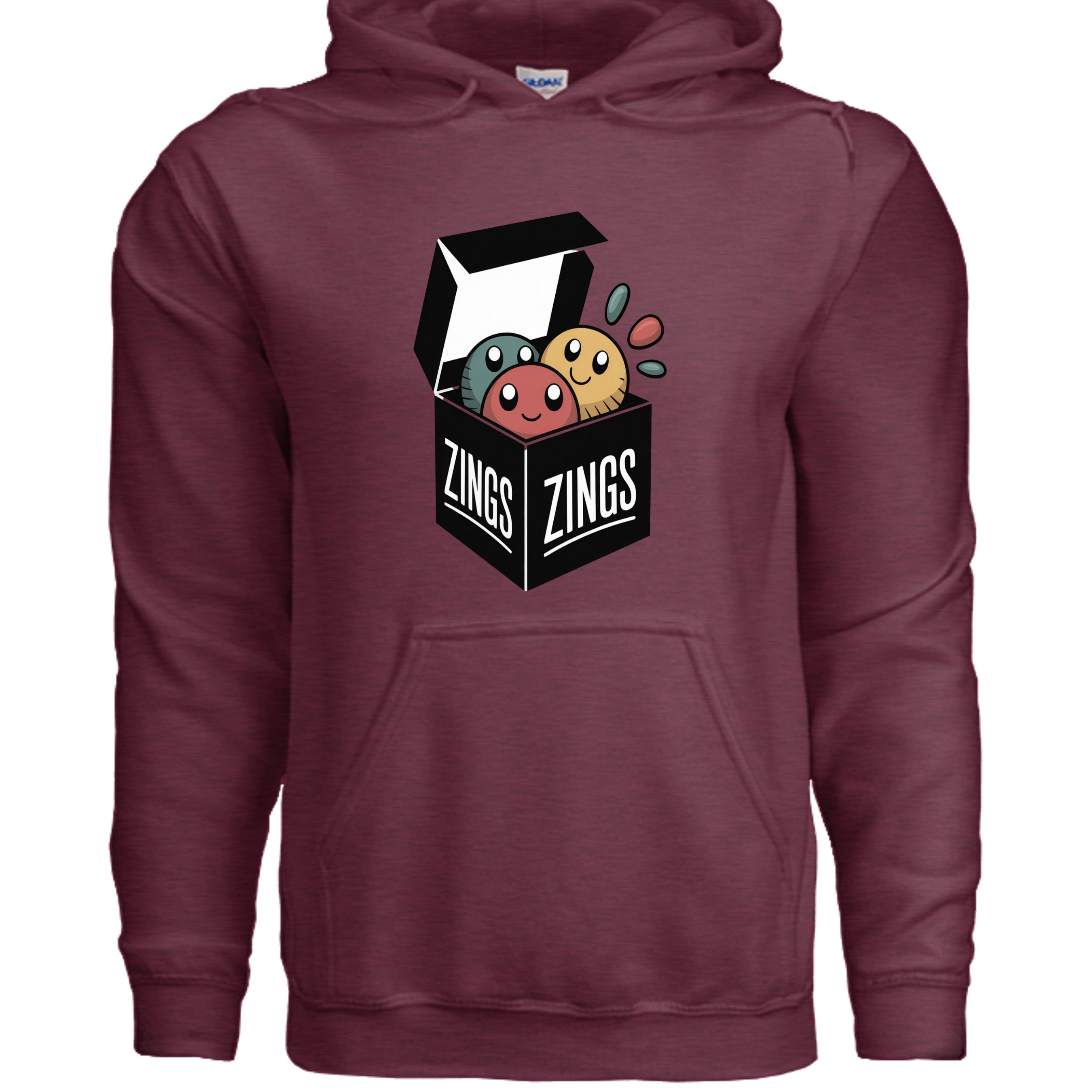 Heather Sport Dark Maroon - G185 - FRONT
