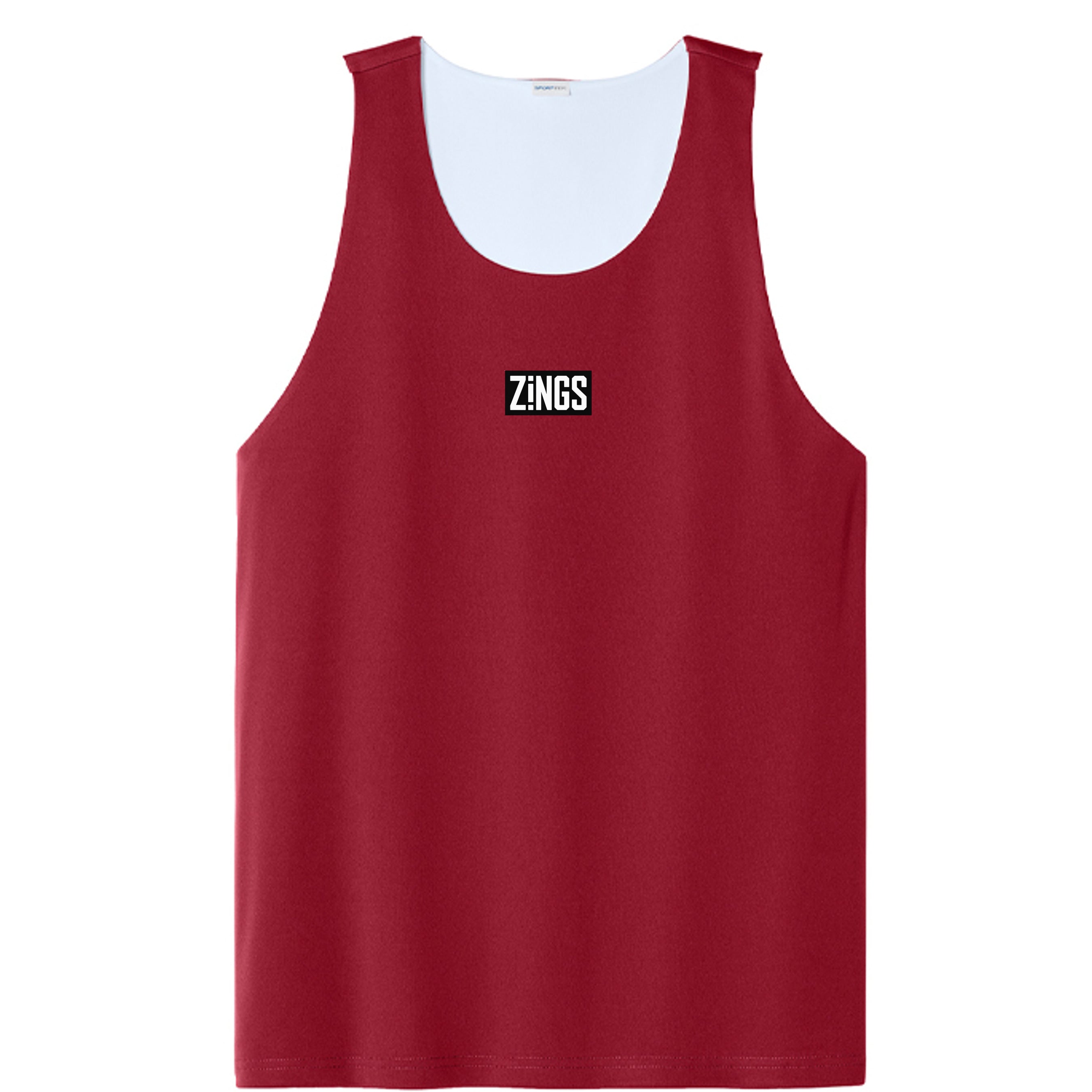 Deep Red/ White - ST551 - FRONT